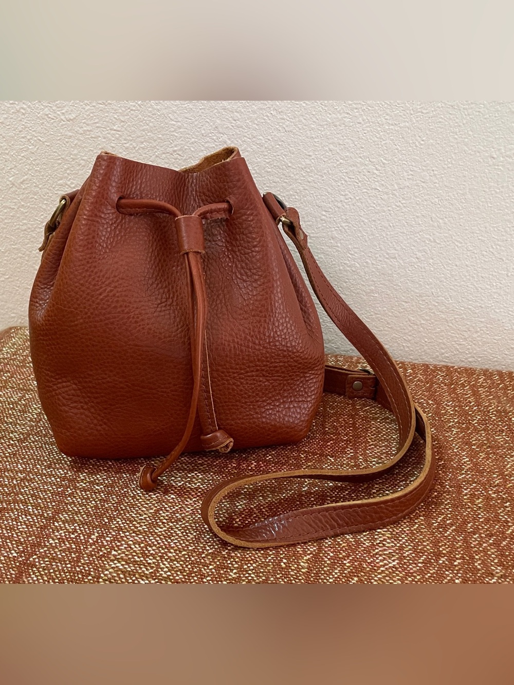 Portland Leather Bucket Bag